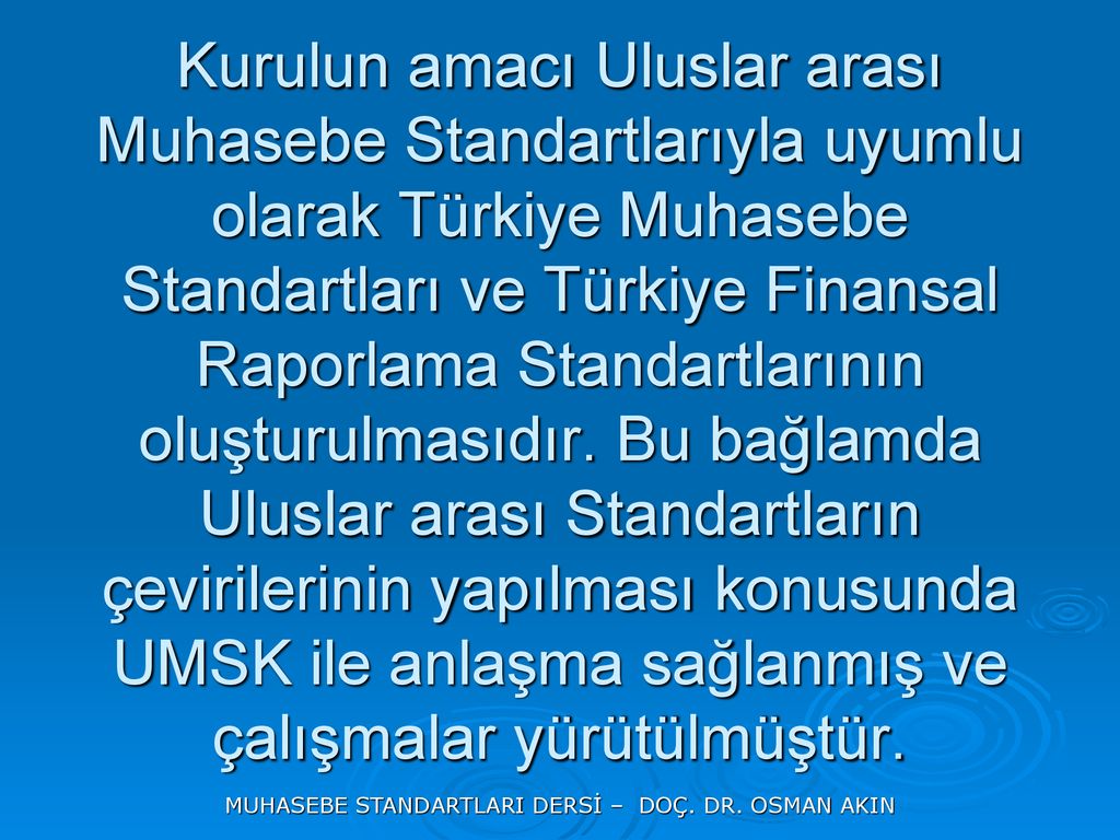 Muhasebe Standartlari Ders Ppt Indir